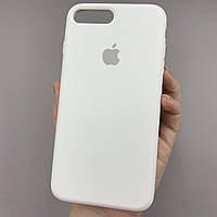 Чехол для Apple iPhone 7 Plus силикон кейс чехол с закрытым низом на телефон айфон 7 плюс белый h5p