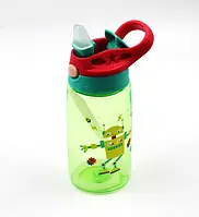 Детская бутылка для воды, бутылочка с трубочкой и поильником Baby bottle LB 400 объем 0,5 л