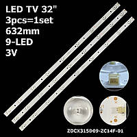 LED подсветка TV 32" ZDCX315D09-ZC14F-01 Bravis: LED-3238, LED-3228, LED-3230 STV-32LED14 303CX315034 1шт.