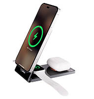 Зарядний пристрій Gelius Union 3in1 15W GP-WC010 Black, фото 5