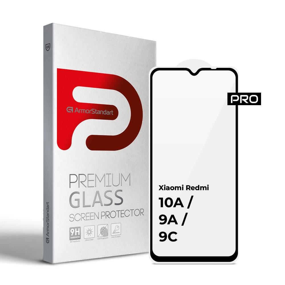 Захисне скло ArmorStandart Pro для Xiaomi Redmi 10A / 9A / 9C Black (ARM56246-GPR-BK)