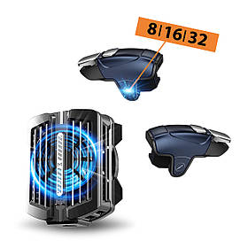 Ігровий комплект MEMO для телефону: кулер магнітний Пельтьє CX12, тригери AK-02 з макросом, охолодження pubg