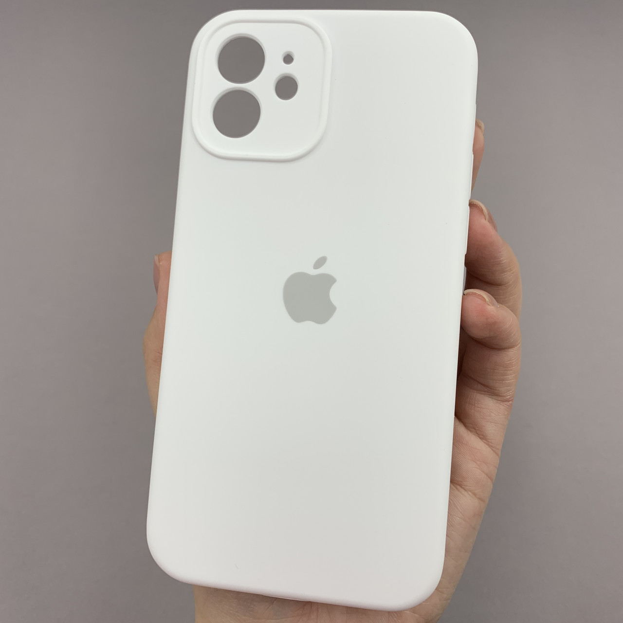 Чохол для Apple iPhone 12 матовий кейс із закритою камерою чохол на телефон айфон 12 білий o5h