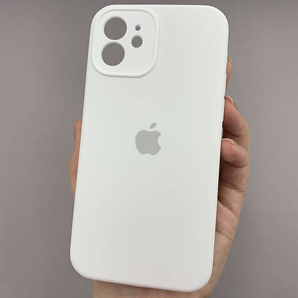 Чохол для Apple iPhone 12 матовий кейс із закритою камерою чохол на телефон айфон 12 білий o5h, фото 1