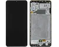 Дисплей для Samsung A32 (A325) із сенсором чорний + рамка OLED DEN