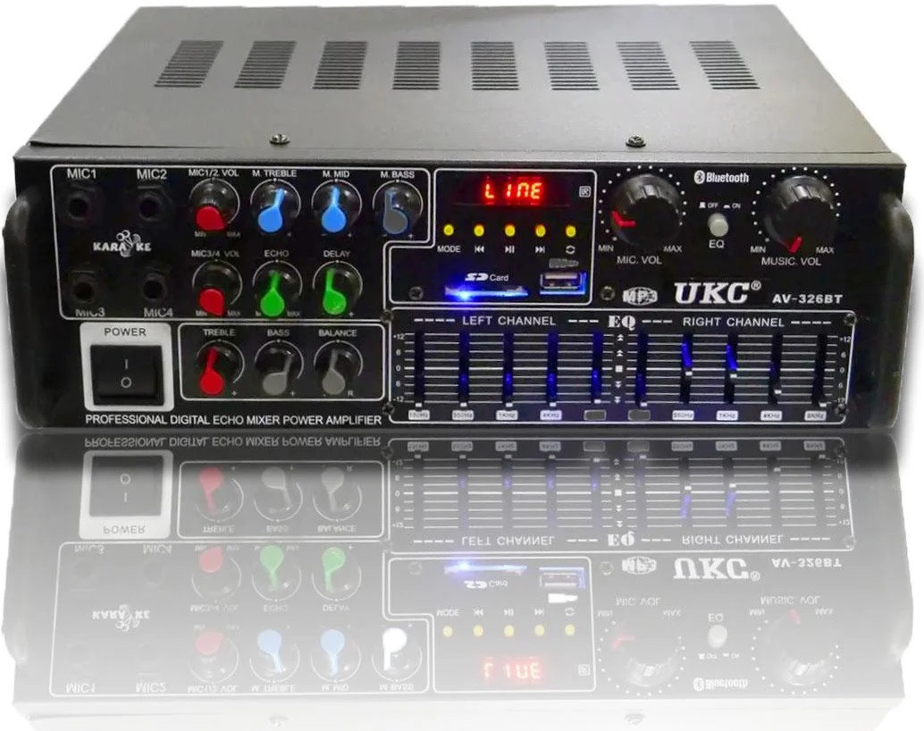 Підсилювач UKC / Max AV-326BT Bluetooth Караоке, фото 1