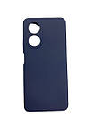 Силікон "Оригінал Велюр" Oppo A58 Dark Blue