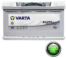 АКБ VARTA AGM 80Ah 800А R+ A6 Silver Dynamic