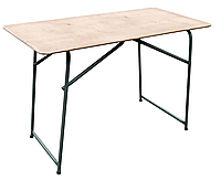 Стіл дерев'яний 100х50х62 см складаний для пікніка V-9018/Тристичний стіл/ Стіл для відпочинку на природі