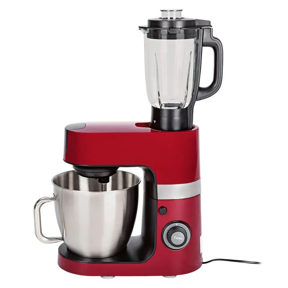 Кухонний комбайн-тестоміс 2 в 1 Silver Crest SKMP 1300 D3 red 6.3 л