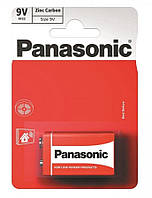 Батарейка Panasonic RED ZINK угольно-цинковая 6F22 6R61 604 блистер