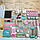 Бізіборд для дівчинки Бізі борд, Монтессорі Іграшка на Годик, Розвиваюча Дошка для дітей 1-3 роки з пультом, фото 8