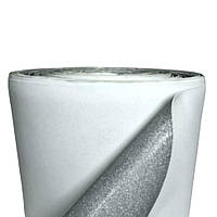Фоаміран 2мм глітерный для декору, 0,5 м біле срібло