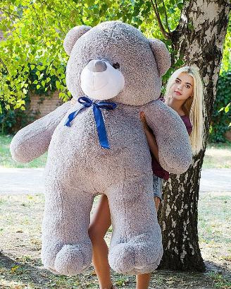 Великий плюшевий ведмедик 2 м М'яка іграшка Ветли Ведмідь Ведмедик плюшевий