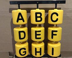 Великий Модуль OXO спіннерів 750 x 850 мм, для дитячого майданчика