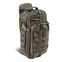 Сумка-рюкзак однолямочная 5.11 TACTICAL RUSH MOAB 10,тактическая прочная сумка слинг олива на 18 литров НАТО