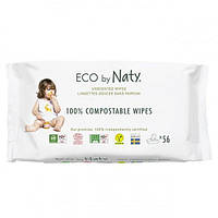 Naty Детские влажные салфетки Эко (без запаха) 56шт