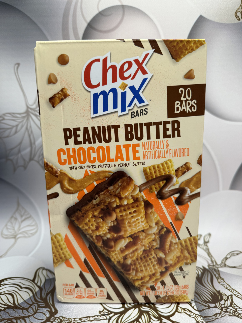 Блок батончиків з арахісовою пастою та шоколадом Chex Mix Bars Peanut Butter Chocolate, фото 1