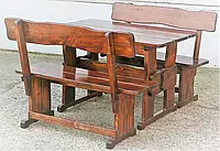 Садовая мебель с массива древесины 1200х800 от производителядля дачи, ресторанов, комплект Furniture set - 04