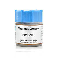 Паста термопроводная HY-610 15g, банка, Gold, >3,05W/m-K, <0.073°C-in²/W, -30° 280°, Вязкость -1K cPs, OEM Q40