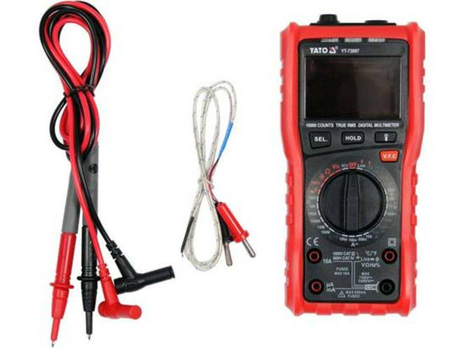 Мультиметр TRUE RMS Z электрических параметров YATO с LCD-цифровым ...