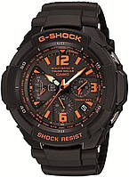 Наручные мужские спортивные оригинальные часы Casio G-Shock GW-3000B-1AJF AVIATOR Sport