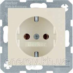 Berker S. 1/B. 3/B. 7 - Розетка 2к+з, SCHUKO, білий