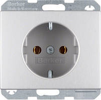 Berker K. 5 - Розетка 2к+з, SCHUKO, алюміній
