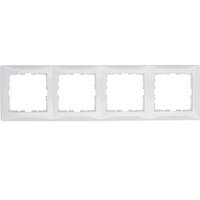 Рамка 4-пост. Berker S. 1, полярна білизна