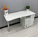 Стіл манікюрний складний з тумбою і шухлядою карго V457, фото 5