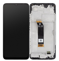 Дисплей для Xiaomi Redmi 10 5G, Note 11E 5G, Poco M5, Poco M4 5G із сенсором чорний + рамка оригінал (Китай)