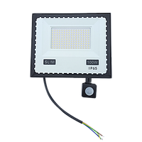 Прожектор LED 100W ULTRA Slim 220V 9000Lm 6500K IP65 с датчиком движения (TechnoSystems)