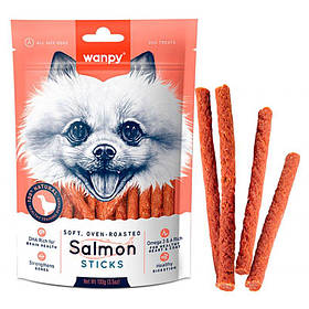 Wanpy (Ванпі) Salmon Sticks ласощі для собак палички ЛОСОСЬ 100г