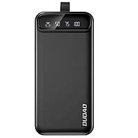 Портативное зарядное устройство павербанк DUDAO K8s+ Black 30000mAh 3хUSB + Led Lamp Power Bank KM