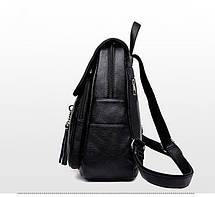 Жіночий рюкзак еко-шкіра 1214 Black, фото 5