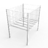 Акційний стіл Корзина напольна 600х600х800һ, фото 3