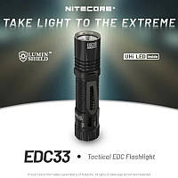 Потужний далекобійний кишеньковий ліхтар Nitecore EDC33 (USB Type-C)