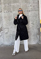 Женское пальто плащевка ;ЦВЕТА: Мокко, Черный ;Размеры: 42-44, 46-48, 50-52