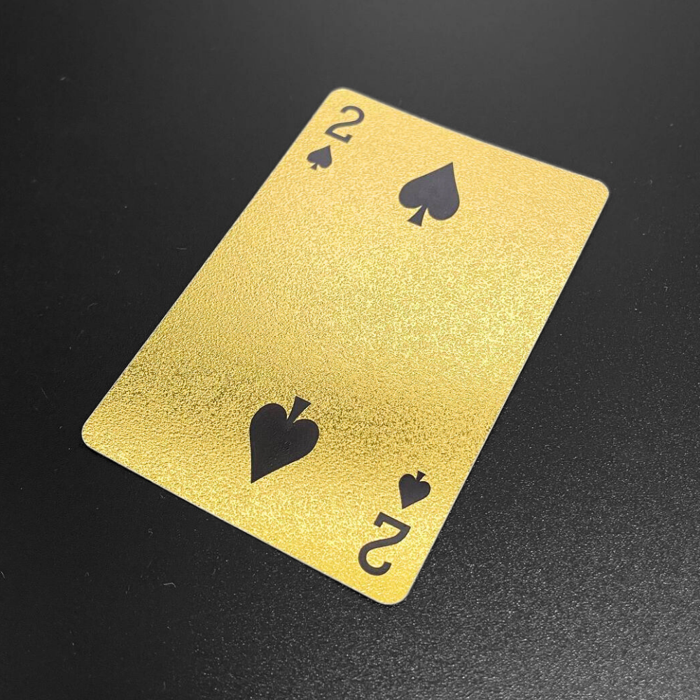 Качественные пластиковые игральные карты 54 шт, Пластиковые карты для покера XINLIYE Золотые (4567) - фото 7 - id-p1862591262