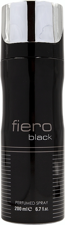Дезодорант Fragrance World Fiero Black для чоловіків — deo spray 200 ml