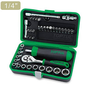 Набір торцевих головок 1/4" професійного класу 41шт TOPTUL GADW4101