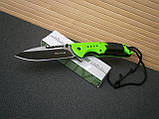 Ніж складаний Помічник Оutdoor Active Roper Green 21 см паракорд, фото 2