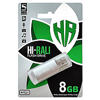 Флеш-накопичувач USB Hi-Rali 8GB Rocket series Silver