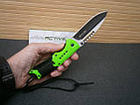 Ніж складаний Помічник Оutdoor Active Roper Green 21 см паракорд, фото 6