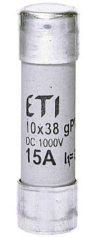 Запобіжник CH 10x38 gPV 15A 1500 V (10kA)
