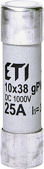 Запобіжник CH 10x38 gPV 25A 1000V (30kA)