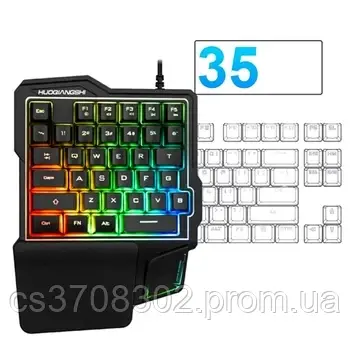 Игровой комплект 3-in-1 G101 (клавиатура+мышка M3+ переходник) с подсветкой для Android, Black - фото 2 - id-p2102567674