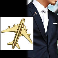 Шикарна брошка Airplane у вигляді літака шпилька значок літак