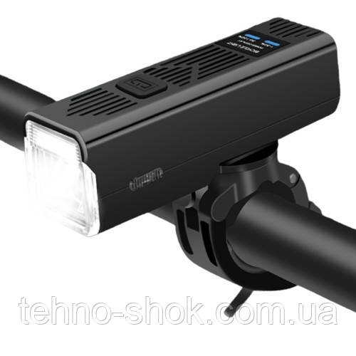 Велофара з сигналом MT-007-T6, 450Lum, 18650 (2200mAh), кнопка винесення, Waterproof, ЗУ mircoUSB