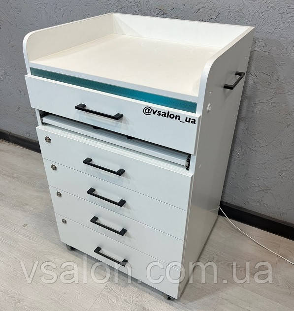 Тумба з бактерицидною (УФ) лампою, тумба для педикюру і подології V637, фото 1